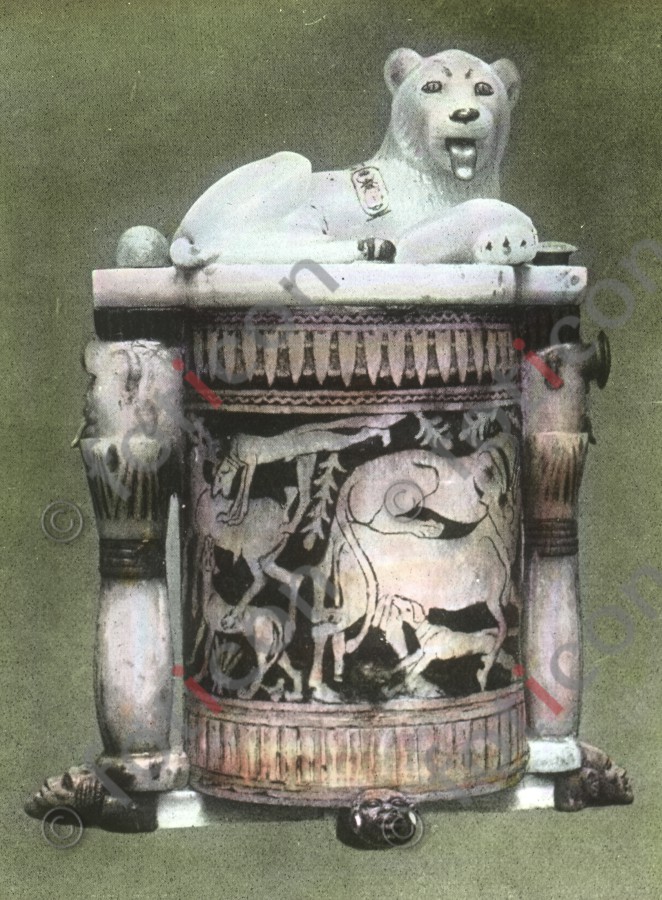 Salbgefäß von Tut-Ench-Amun | Tut-Ench-Amun ointment jar - Foto foticon-simon-008-060.jpg | foticon.de - Bilddatenbank für Motive aus Geschichte und Kultur